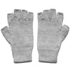 Alpaca Fingerless Gloves - Silver Gray (S) - ARGUA