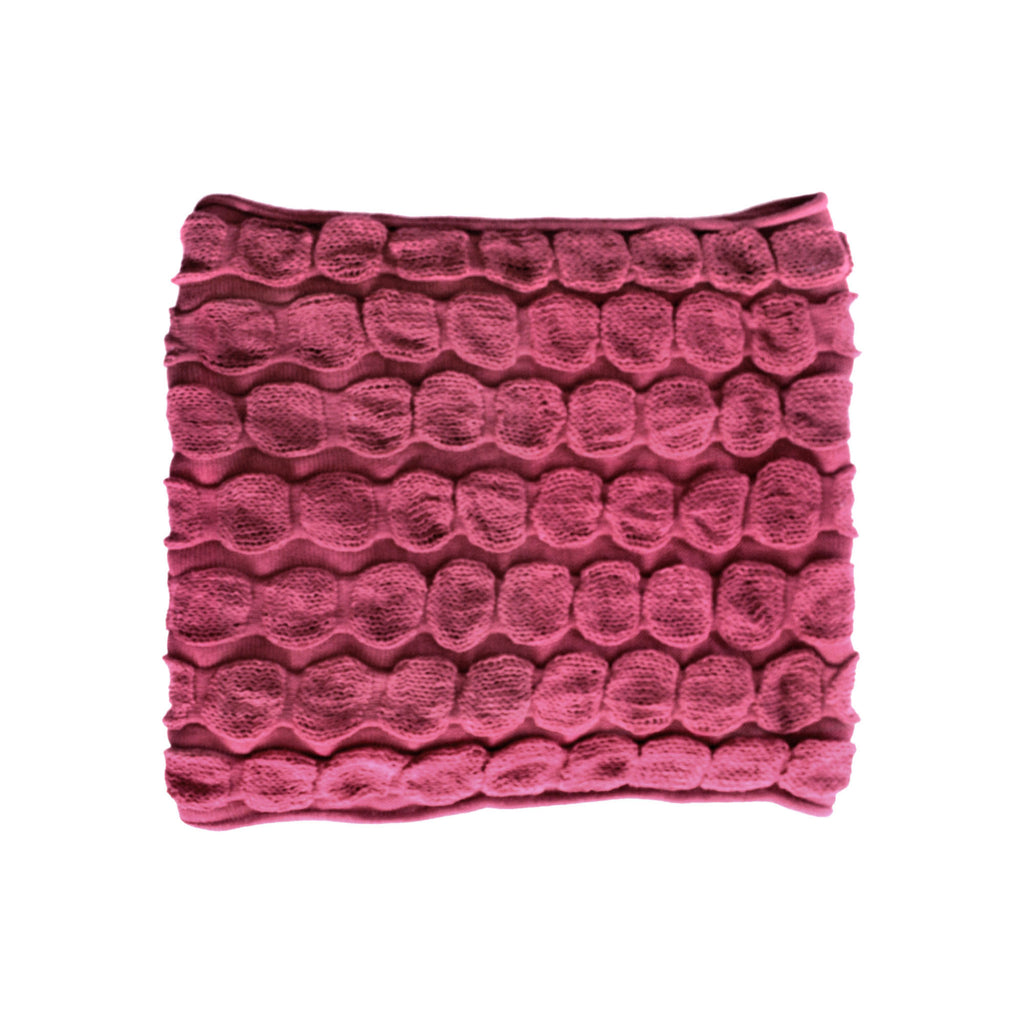 Infinity Lightweight Cotton Knitted Scarf ~ Fuchsia - ARGUA