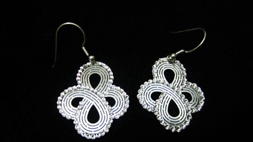 PRINCESA INCA 925 Silver Earrings ~ Sami Jewelry - ARGUA