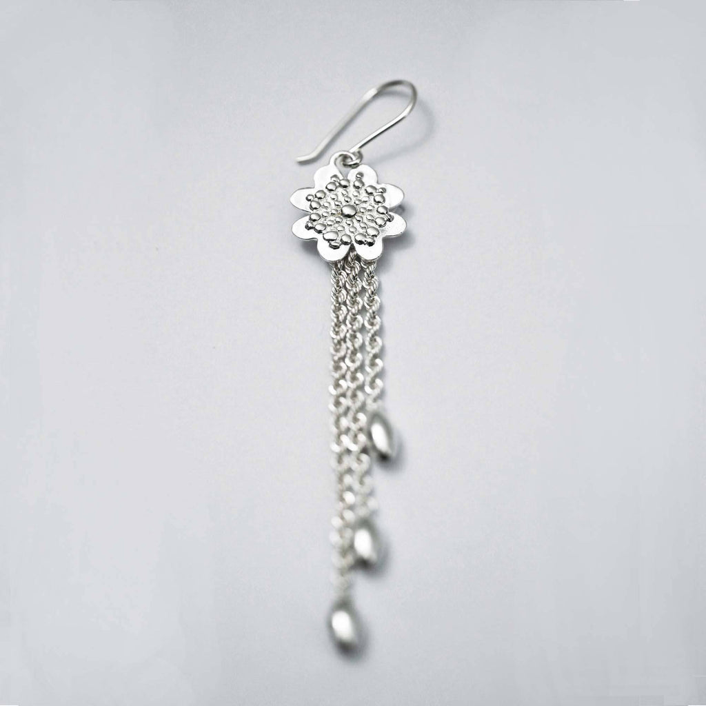 PRINCESA INCA 950 Silver Earrings ~ Andean Clover Jewelry - ARGUA