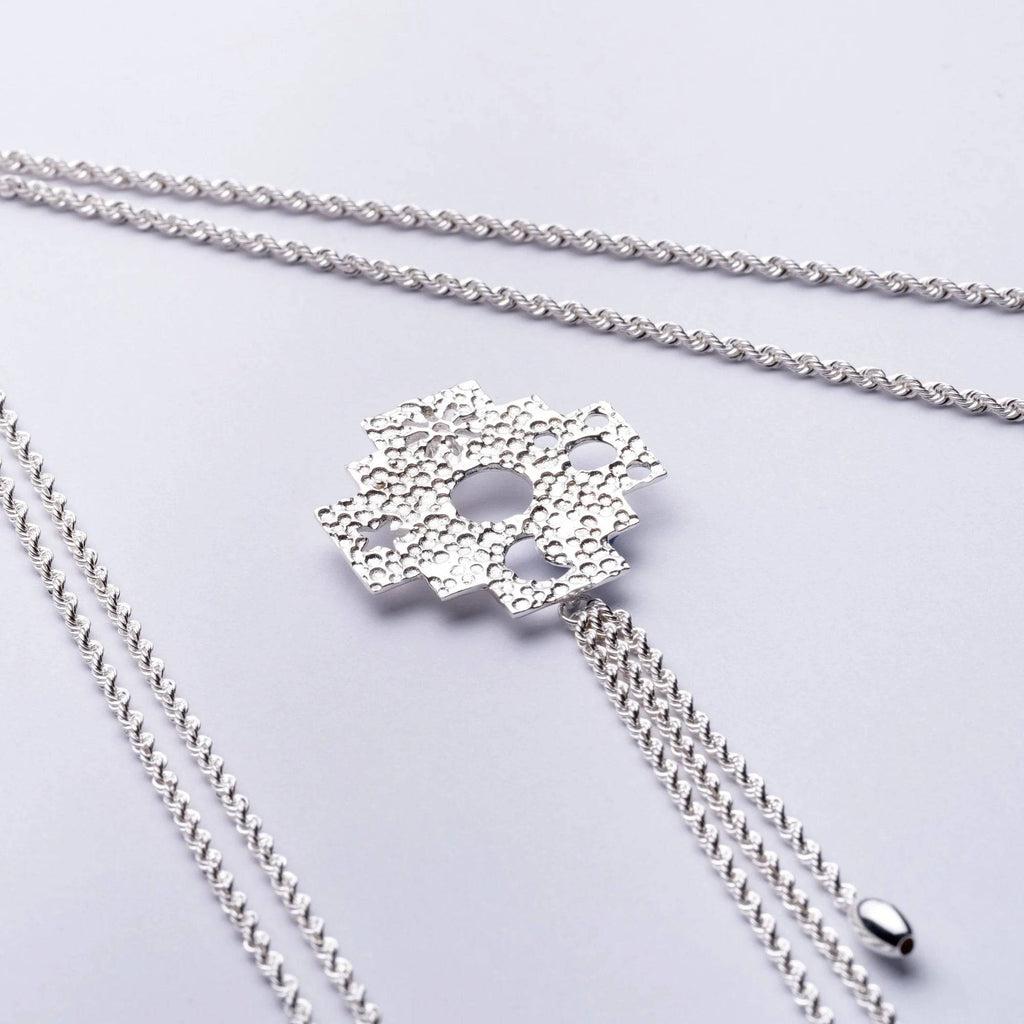 PRINCESA INCA 950 Silver Necklace ~ Andean Cross Jewelry