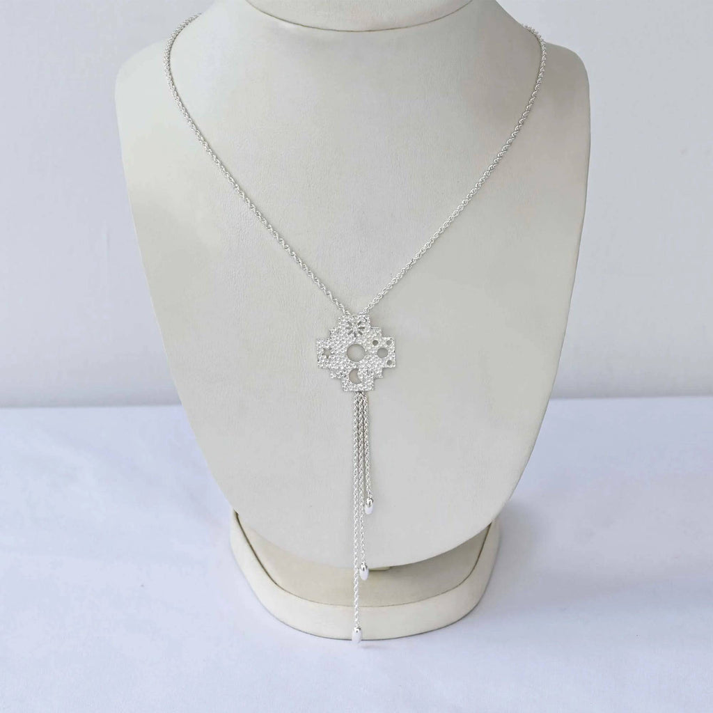 PRINCESA INCA 950 Silver Necklace ~ Andean Cross Jewelry