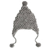 100% Baby Alpaca Chullo Hat in Silver Gray - One Size - ARGUA