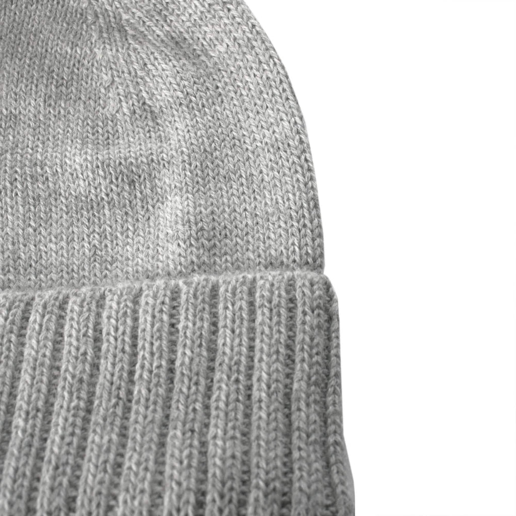 100% Baby Alpaca Beanie Hat in Silver Gray - One Size - ARGUA