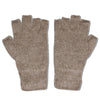 Alpaca Fingerless Gloves - Beige (S)