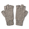 Alpaca Fingerless Gloves - Ivory, Gray, Brown, (M) - ARGUA