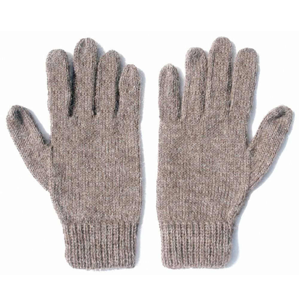 Alpaca Gloves - Lt Rose Gray (L) - ARGUA