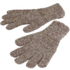 Fluffy Alpaca Wool Gloves - Brown