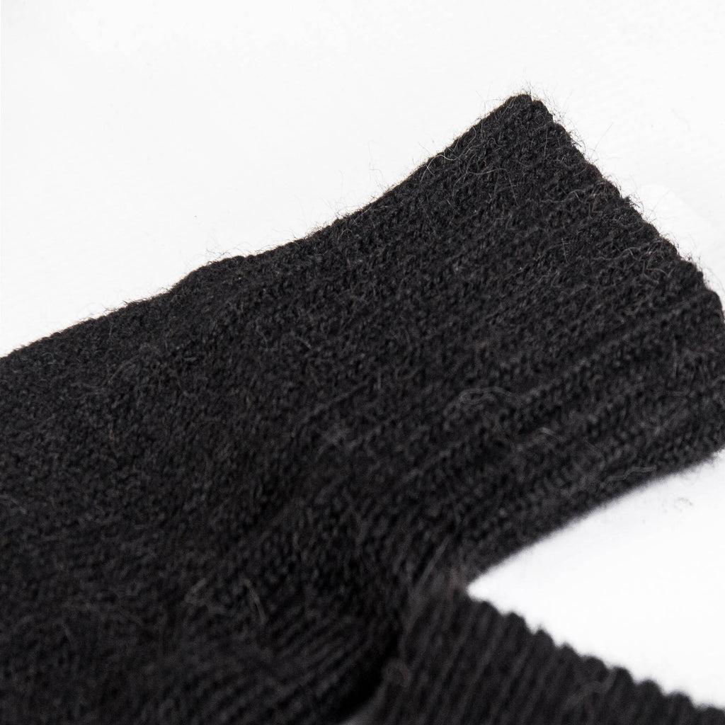 Classic Alpaca Wool Gloves - Black - ARGUA