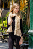 100% Baby Alpaca Fur Scarf - Beige