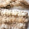 100% Baby Alpaca Fur Scarf - Beige