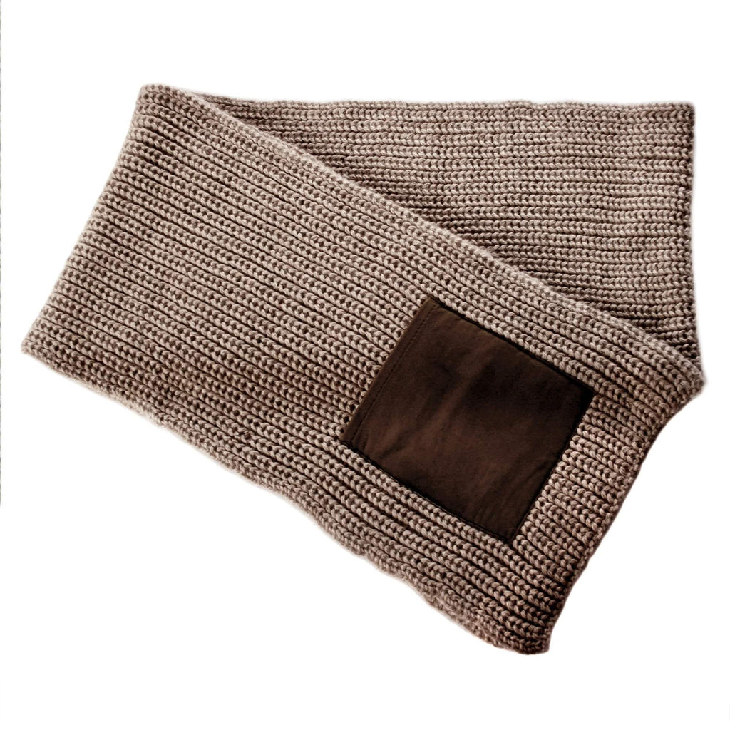 100% Alpaca Scarf  with Pockets - Beige - ARGUA